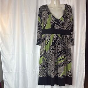 Liz Claiborne Black and White Dolman Sleeve Sundress